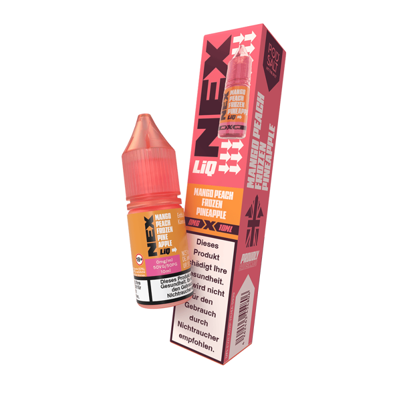 Nex Liq Nikotinsalz - Mango Peach Frozen Pineapple - 10ml 0mg