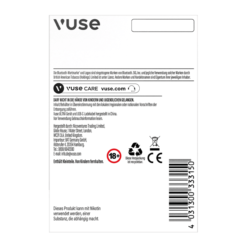 Vuse Ultra Device Charcoal Black