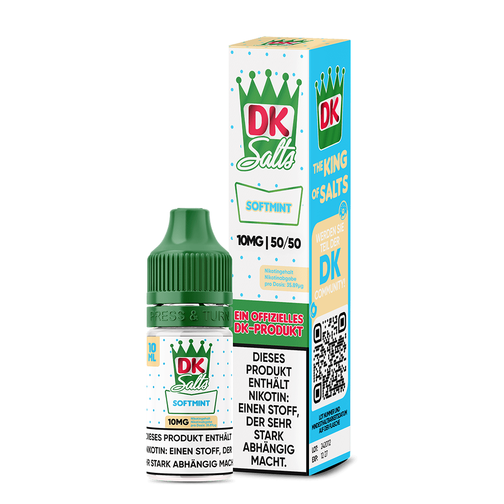 DK Salts Nikotinsalz - Softmint - Liquid 10ml 10mg