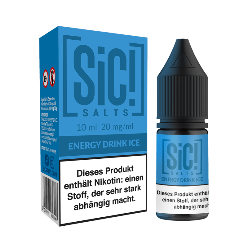 SIC Nikotinsalz - Energy Drink Ice -10ml Liquid 20mg