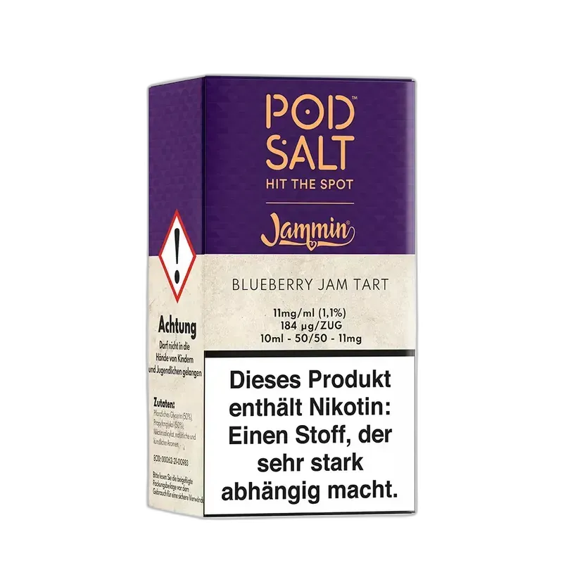 Pod Salt Fusion - Blueberry Jam Tart - 10ml Liquid Nikotinsalz 11mg