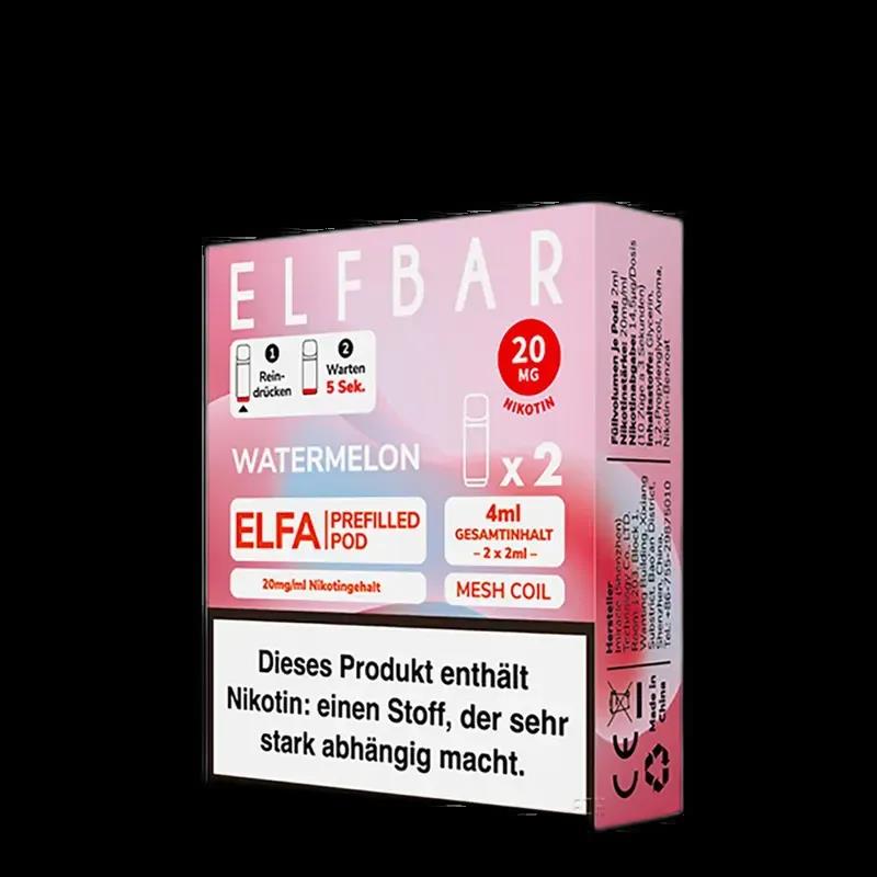 2x Elfbar Elfa Einweg Pod - Watermelon - 20mg Nikotinsalz 2ml