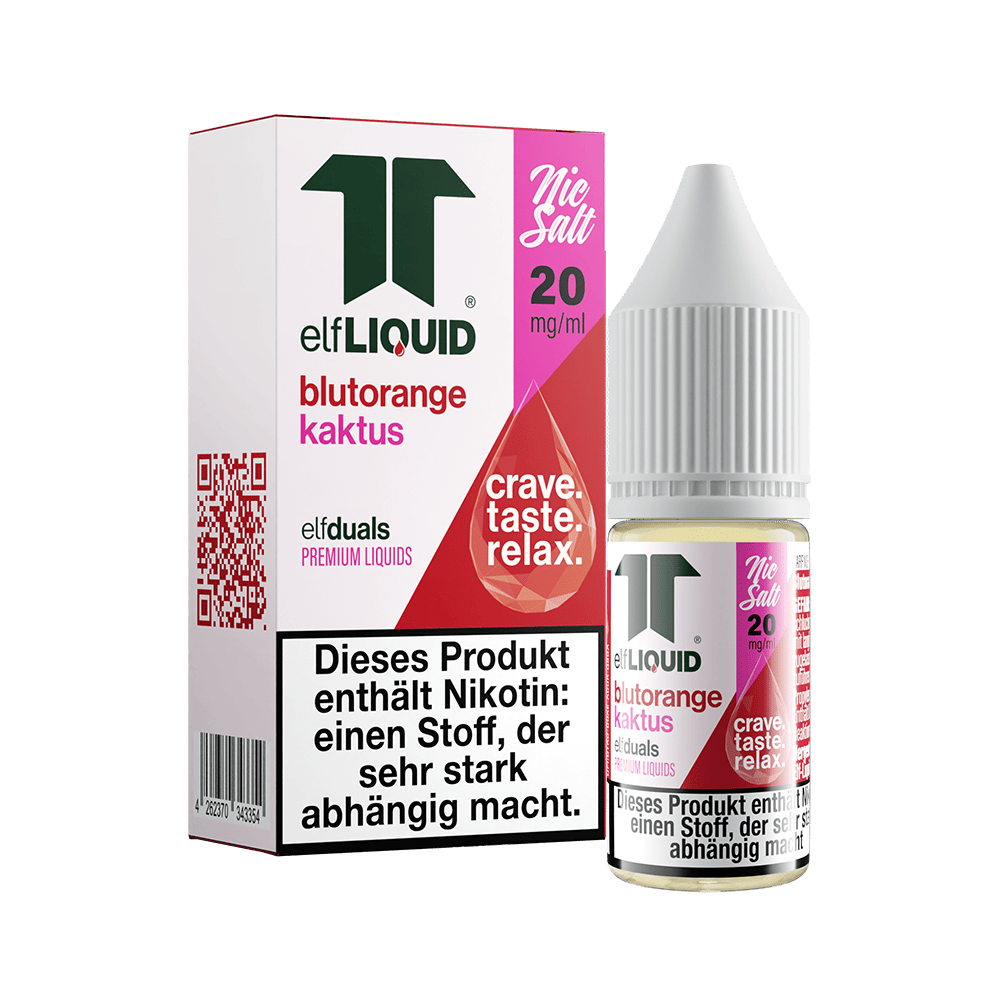 Elf-Liquid Nikotinsalz - Blutorange Kaktus - 10ml 20mg