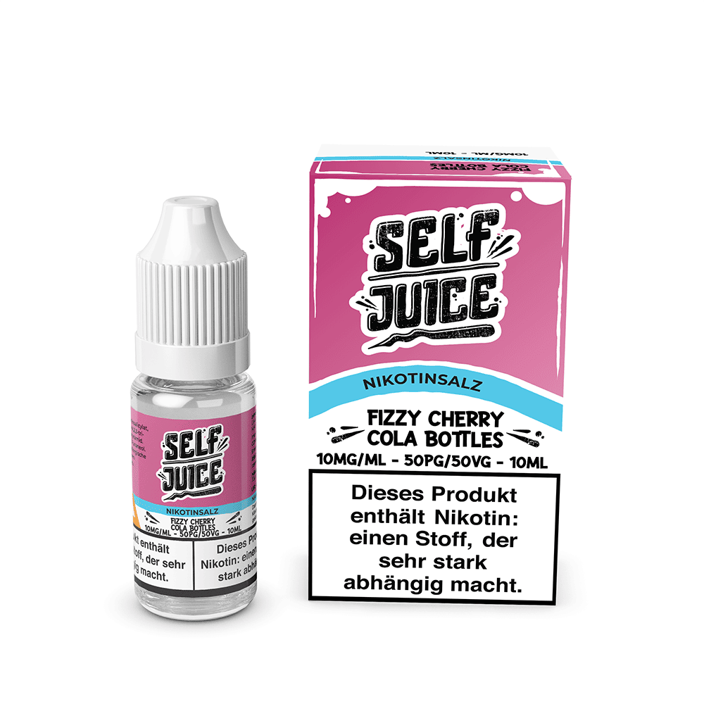 Self Juice Nikotinsalz - Fizzy Cherry Cola Bottles - 10ml Liquid 10mg