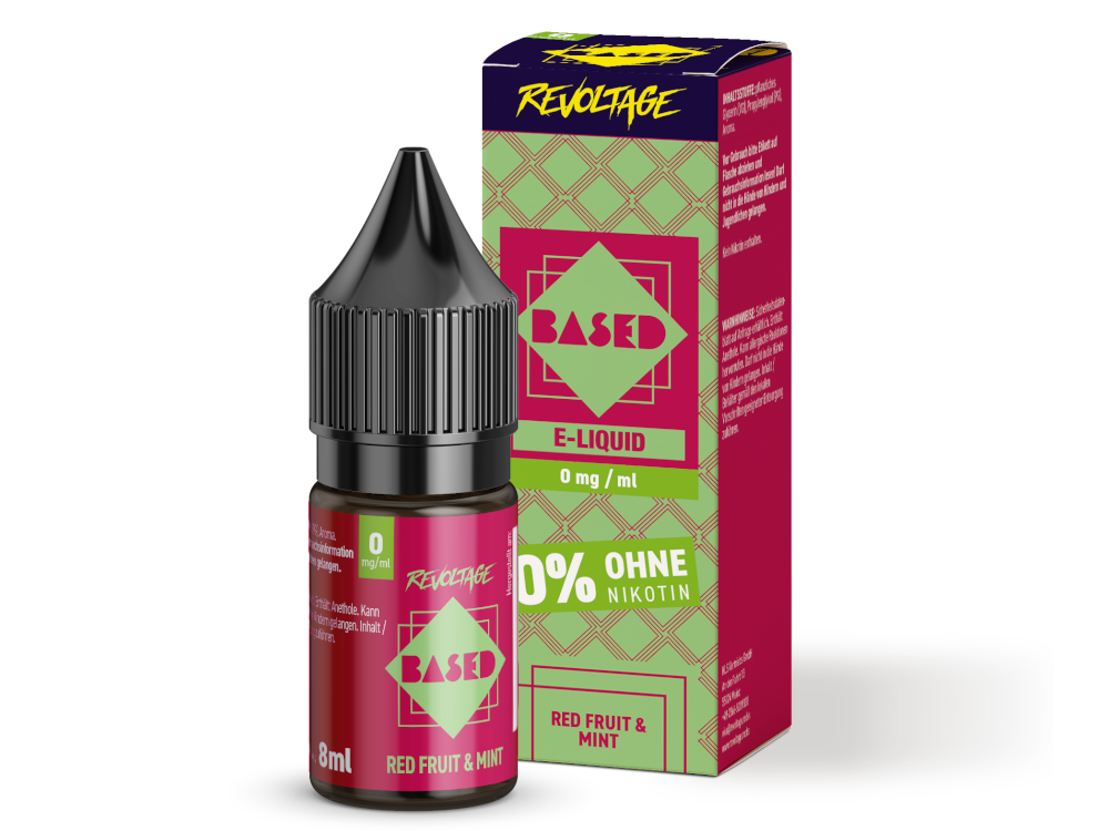 Revoltage BASED Hybrid Nikotinsalz Red Fruit Mint 8ml 0mg