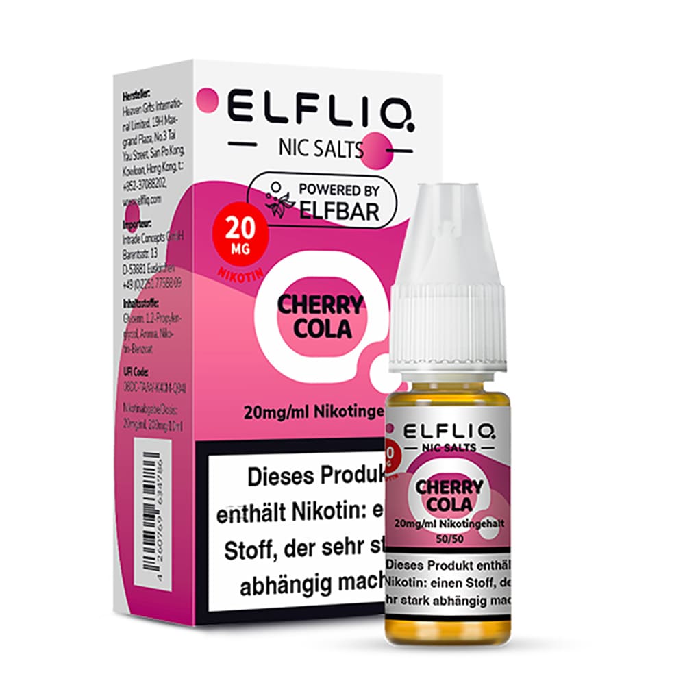 Elfliq by Elfbar Nikotinsalz - Cherry Cola - Liquid 10ml 20mg