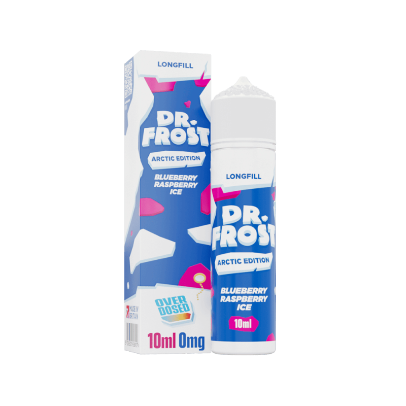 Dr. Frost Longfill - Blueberry Raspberry Ice - Overdosed 10ml Aroma in 60ml Flasche