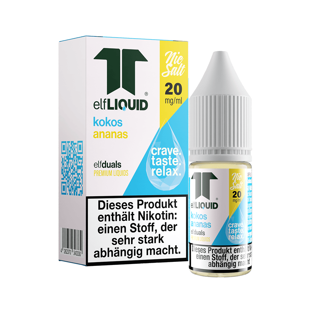 Elf-Liquid Nikotinsalz - Kokos Ananas - 10ml 20mg