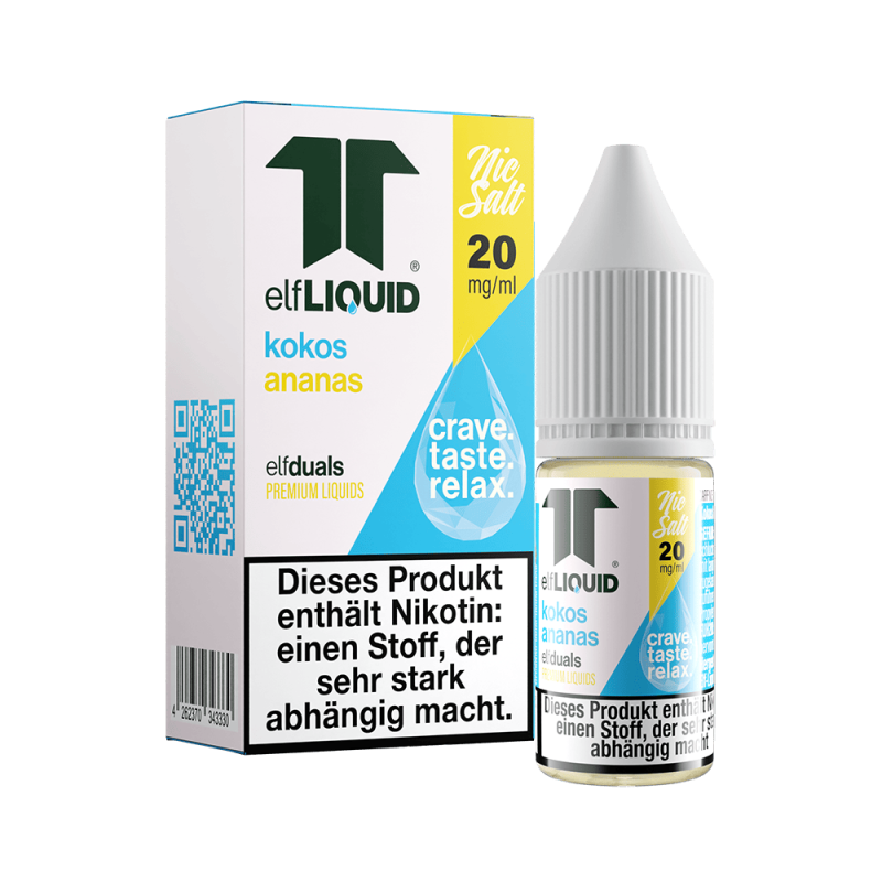 Elf-Liquid Nikotinsalz - Kokos Ananas - 10ml Liquid 20mg