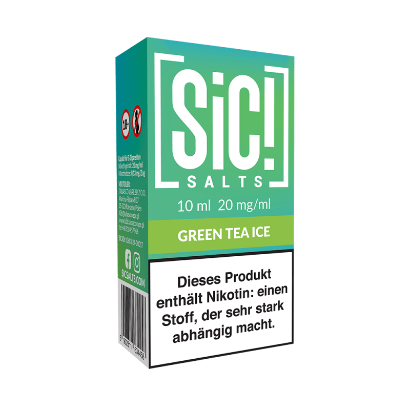 SIC Nikotinsalz - Green Tea Ice -10ml Liquid 20mg