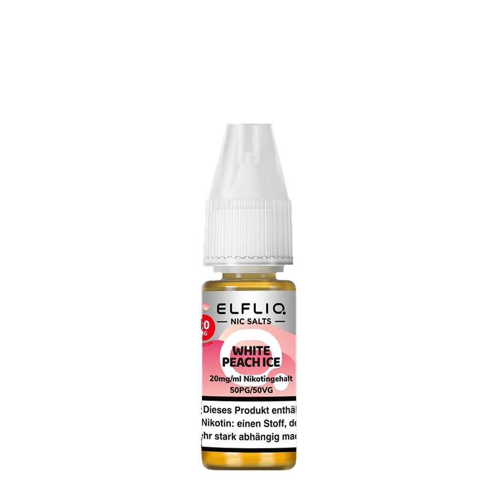 Elfliq by Elfbar Nikotinsalz - White Peach Ice - Liquid 10ml 20mg