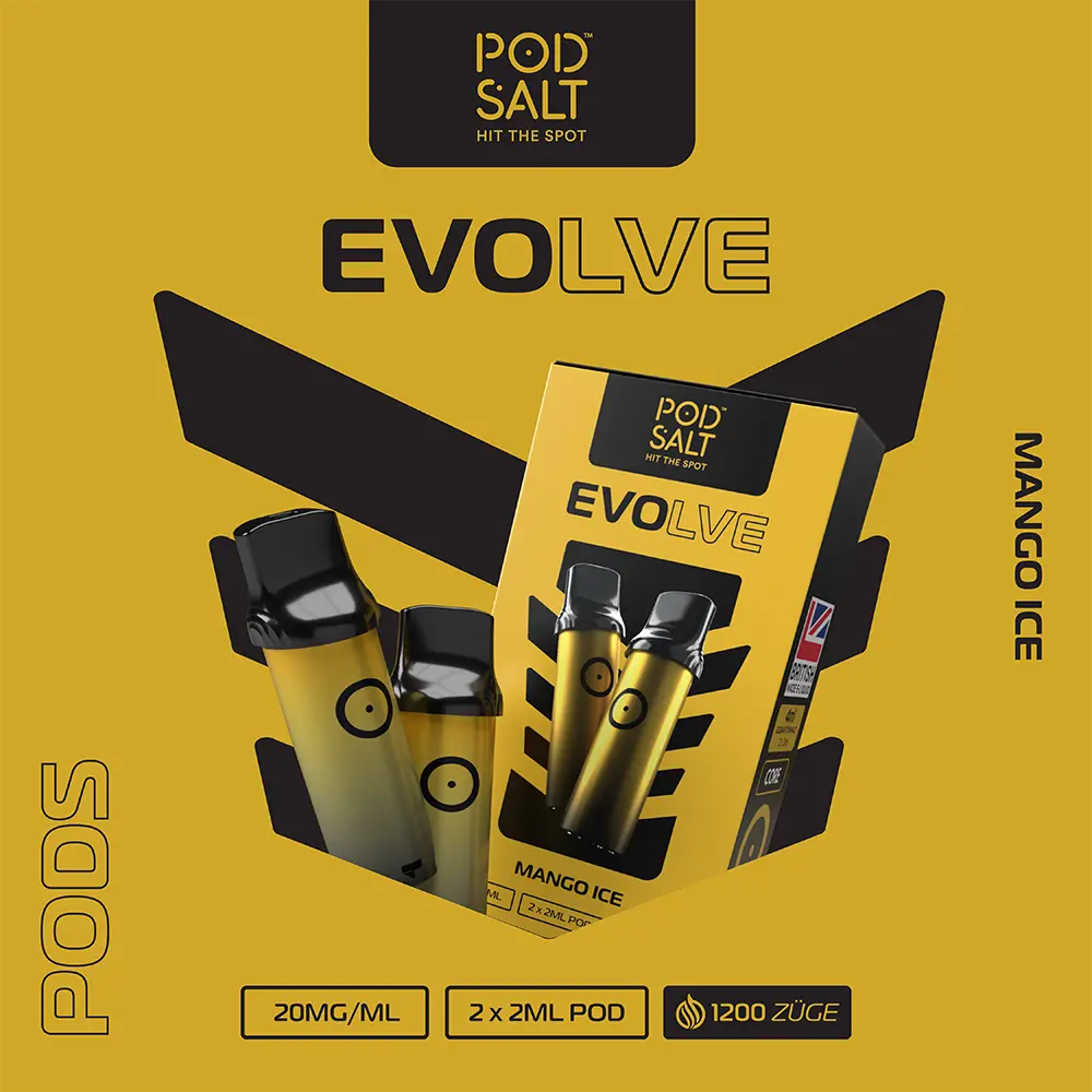 Pod Salt Evolve Pods – Mango Ice – 20mg – 2ml (2 Stück)