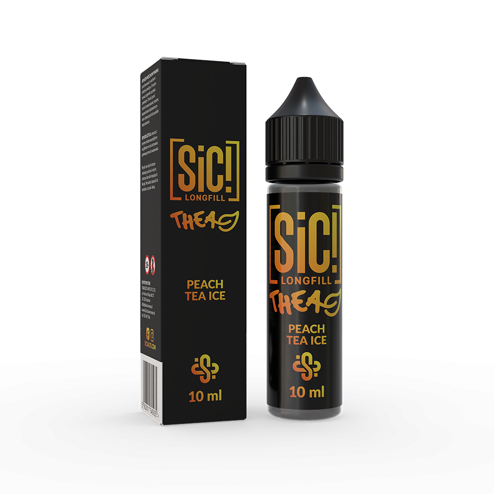 SIC Longfill - Peach Tea Ice - 10ml Aroma in 60ml Flasche
