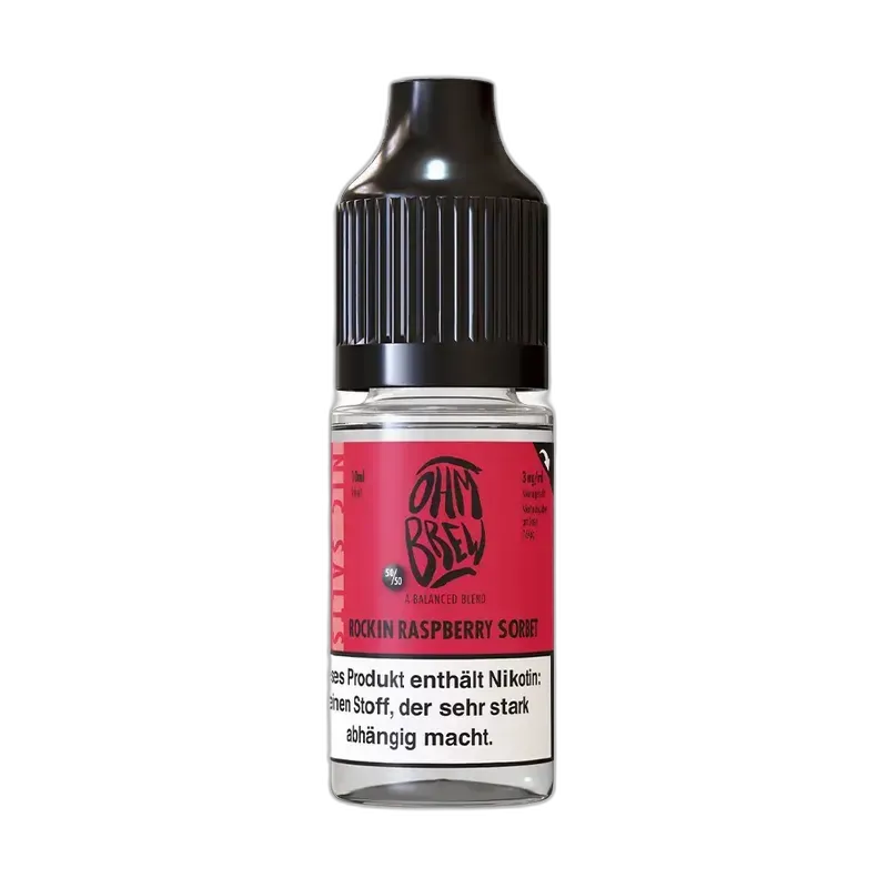 Ohm Brew Nikotinsalz - Rocking Raspberry Sorbet - 10ml Liquid 6mg