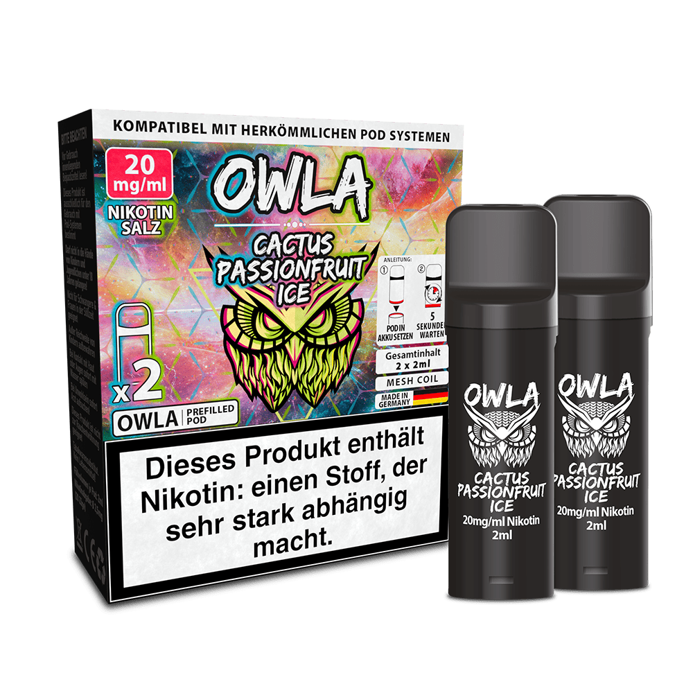 OWLA Pods – Cactus Passionfruit Ice – 2ml (2 Stück) 20mg