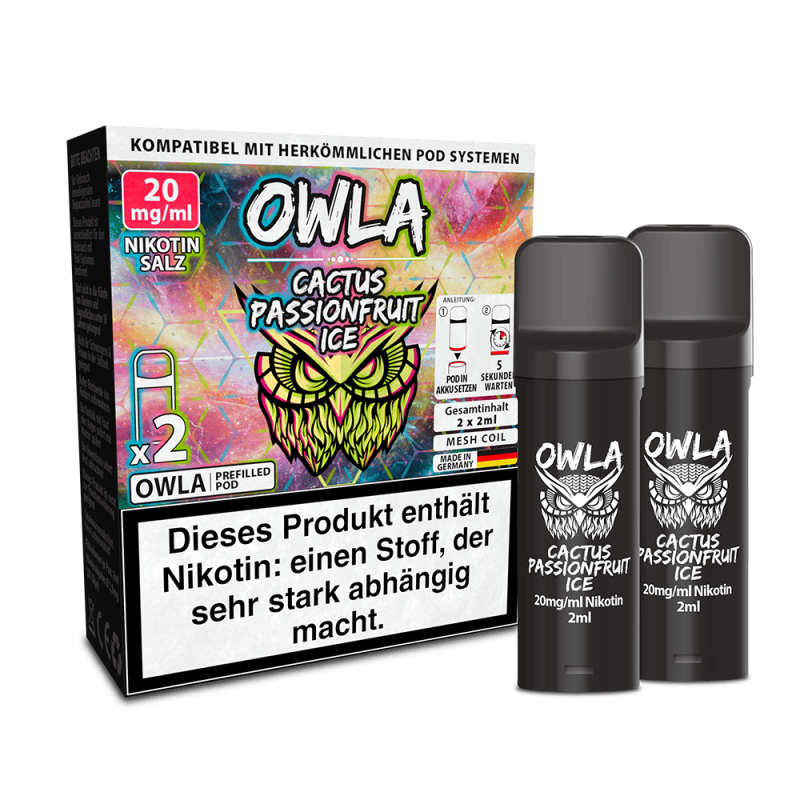 OWLA Pods – Cactus Passionfruit Ice – 2ml (2 Stück)