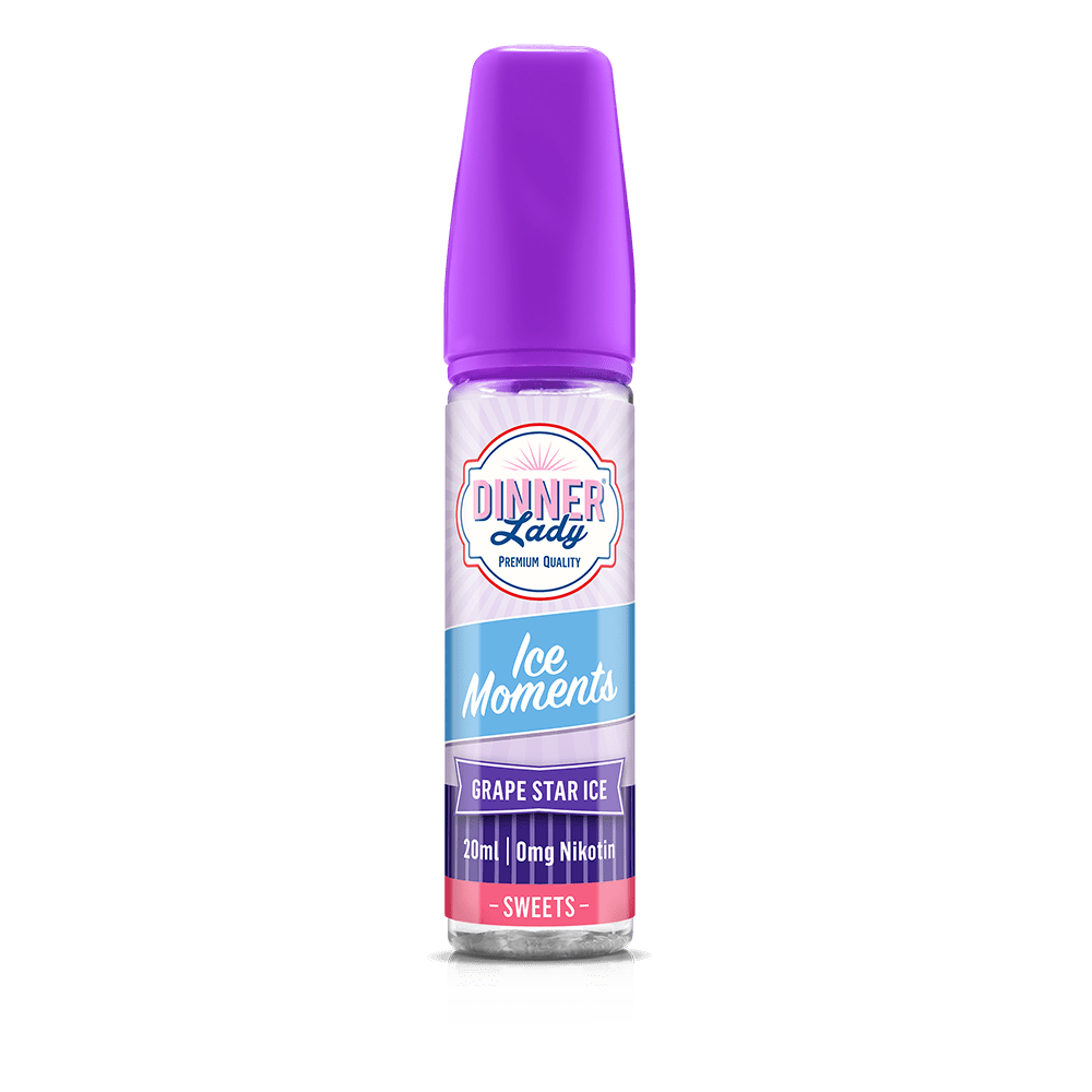Dinner Lady Moments Aroma Longfill - Grape Star ICE - 20ml in 60ml Flasche