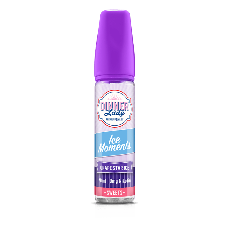 Dinner Lady Moments Aroma Longfill - Grape Star ICE - 20ml in 60ml Flasche