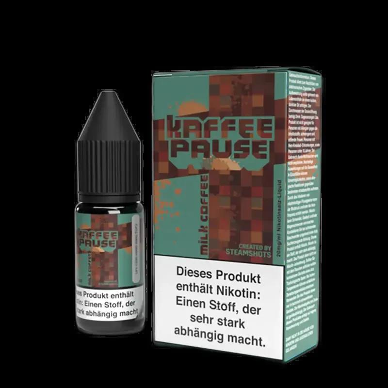Kaffeepause Nikotinsalz - Milk & Coffee - 10ml Liquid 20mg
