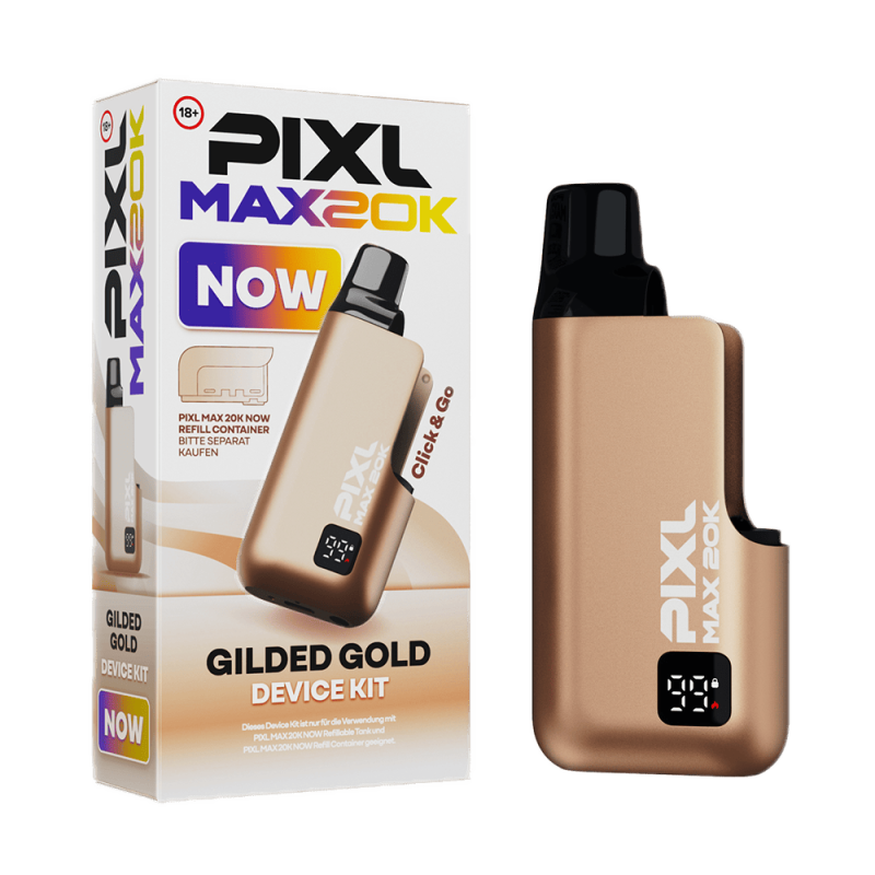PIXL MAX 20K Basisgerät 850 mAH (Akku + Leerpod) - Gilded Gold