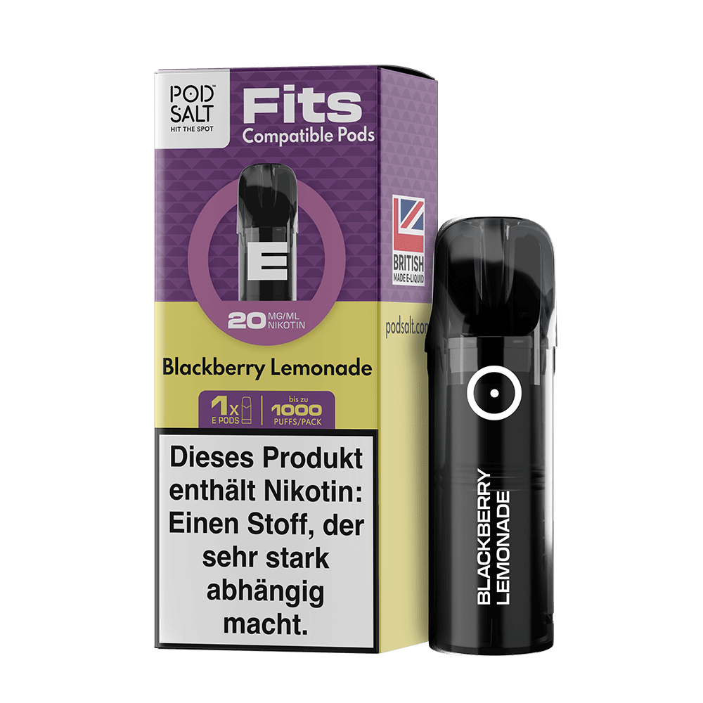 Pod Salt Fits Pods – Blackberry Lemonade – 20mg – 2ml (3 Stück)