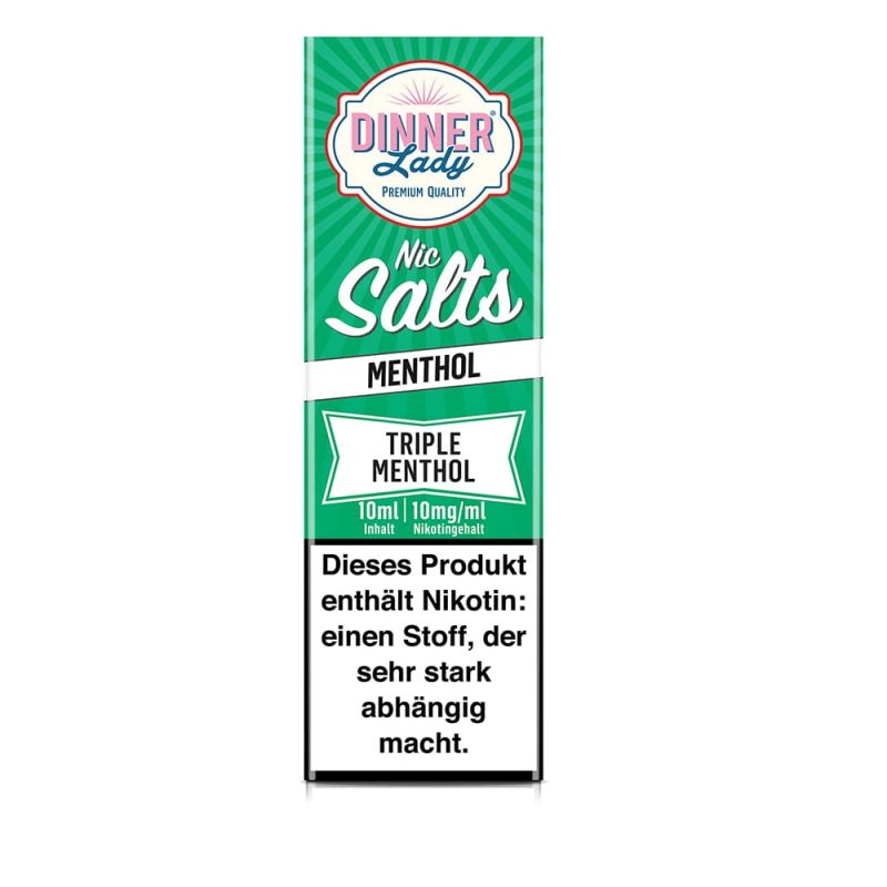 Dinner Lady Nikotinsalz - Triple Menthol - 50/50 10ml Liquid 10mg