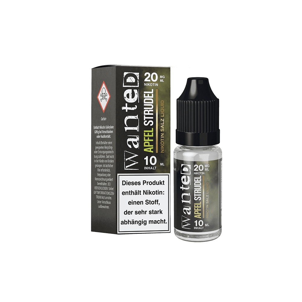 Wanted Nikotinsalz - Apfelstrudel - Overdosed 10ml Liquid 20mg
