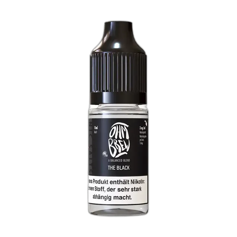 Ohm Brew Nikotinsalz - The Black - 10ml Liquid 12mg