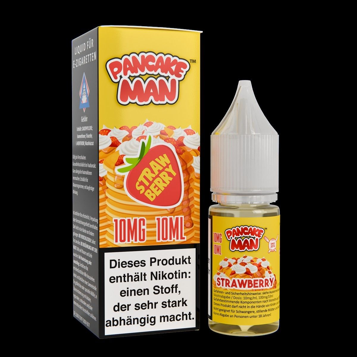 Pancake Man Nikotinsalz - Strawberry - 10ml Liquid