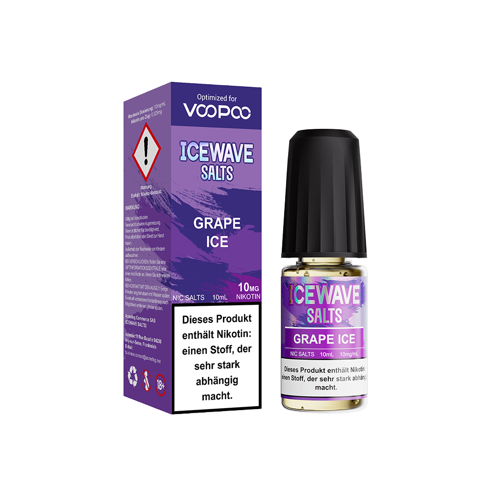 Icewave Nikotinsalz - Grape Ice - 10ml Liquid