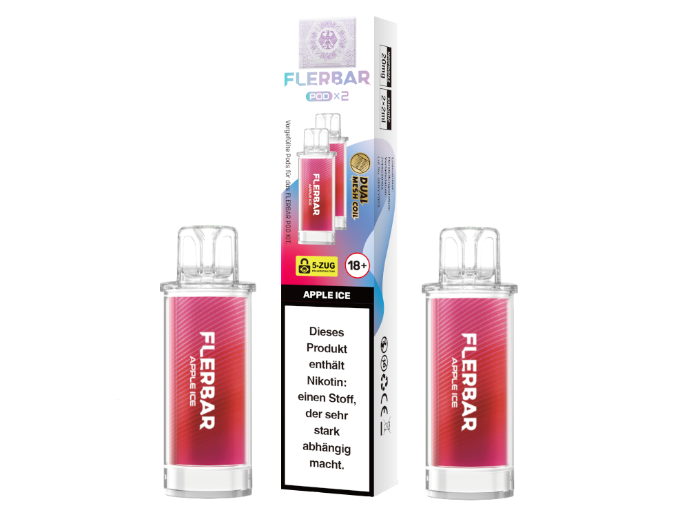 Flerbar Pod (2 Stk.) Apple Ice 20mg
