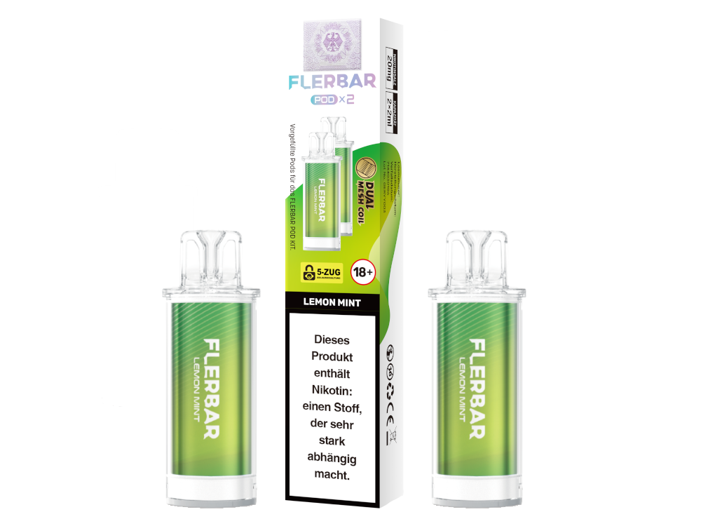 Flerbar Pod (2 Stk.) Lemon Mint 20mg