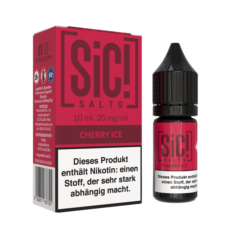 SIC Nikotinsalz - Cherry Ice -10ml Liquid 20mg