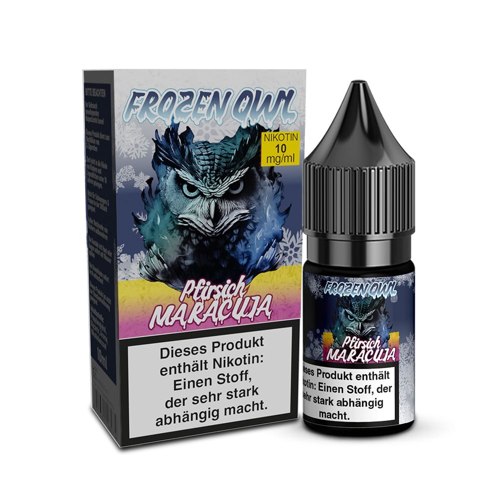 Frozen OWL Nikotinsalz - Pfirsich Maracuja - 10ml Liquid 10mg