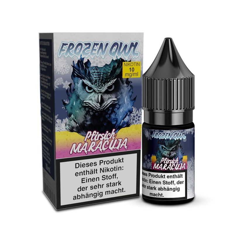Frozen OWL Nikotinsalz - Pfirsich Maracuja - 10ml Liquid