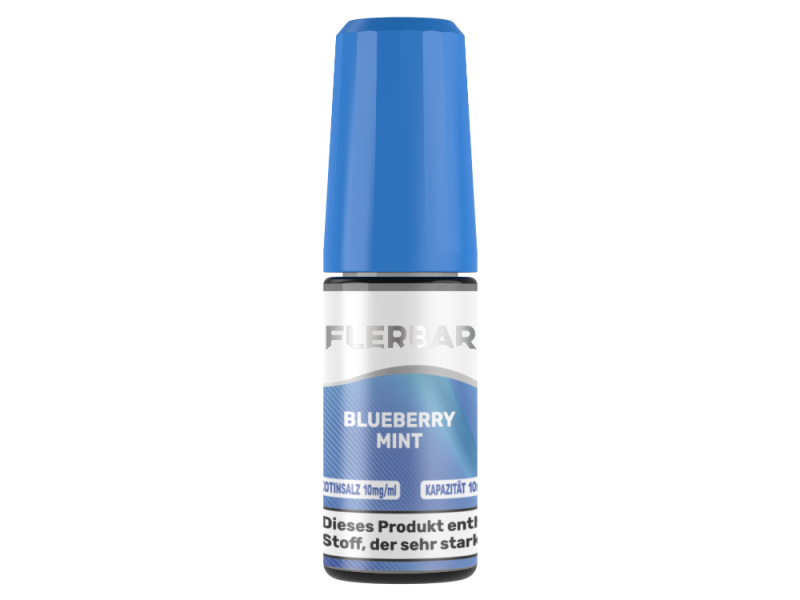 Flerbar Nikotinsalz Liquid 10ml Blueberry Mint 10mg