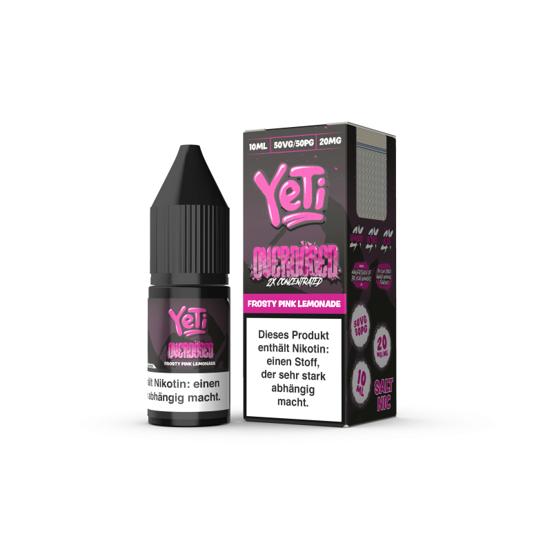 Yeti Nikotinsalz - Frosty Pink Lemonade - Overdosed 10ml Liquid