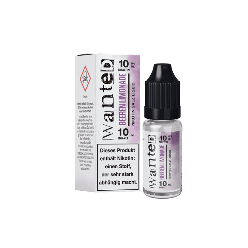 Wanted Nikotinsalz - Beeren Limonade - Overdosed 10ml Liquid 10mg
