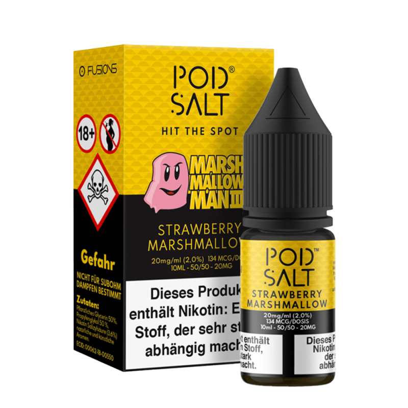 Pod Salt Fusion - Marshmallow Man III - 10ml Liquid 20mg Nikotinsalz