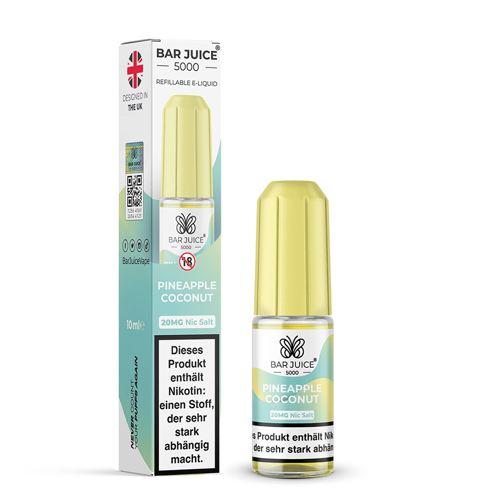 Bar Juice 5000 Nikotinsalz - Pineapple Coconut - Liquid 10ml 20mg
