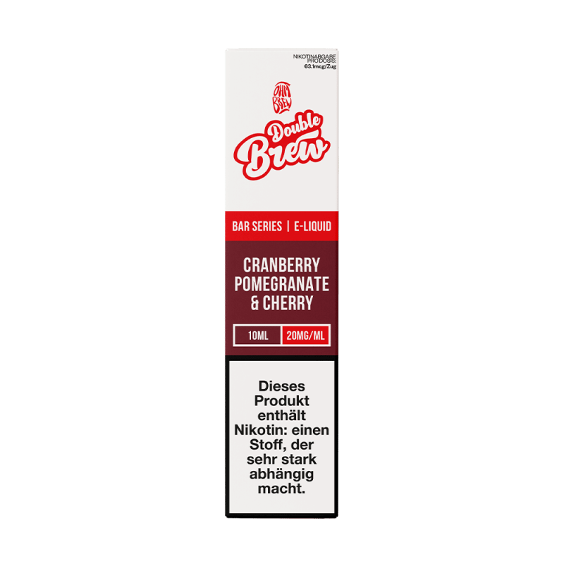 Double Brew Nikotinsalz - Cranberry Pomegranate & Cherry - 10ml Liquid 20mg