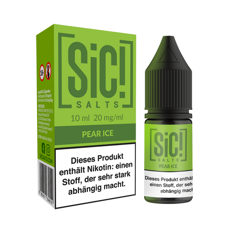 SIC Nikotinsalz - Pear Ice -10ml Liquid 20mg