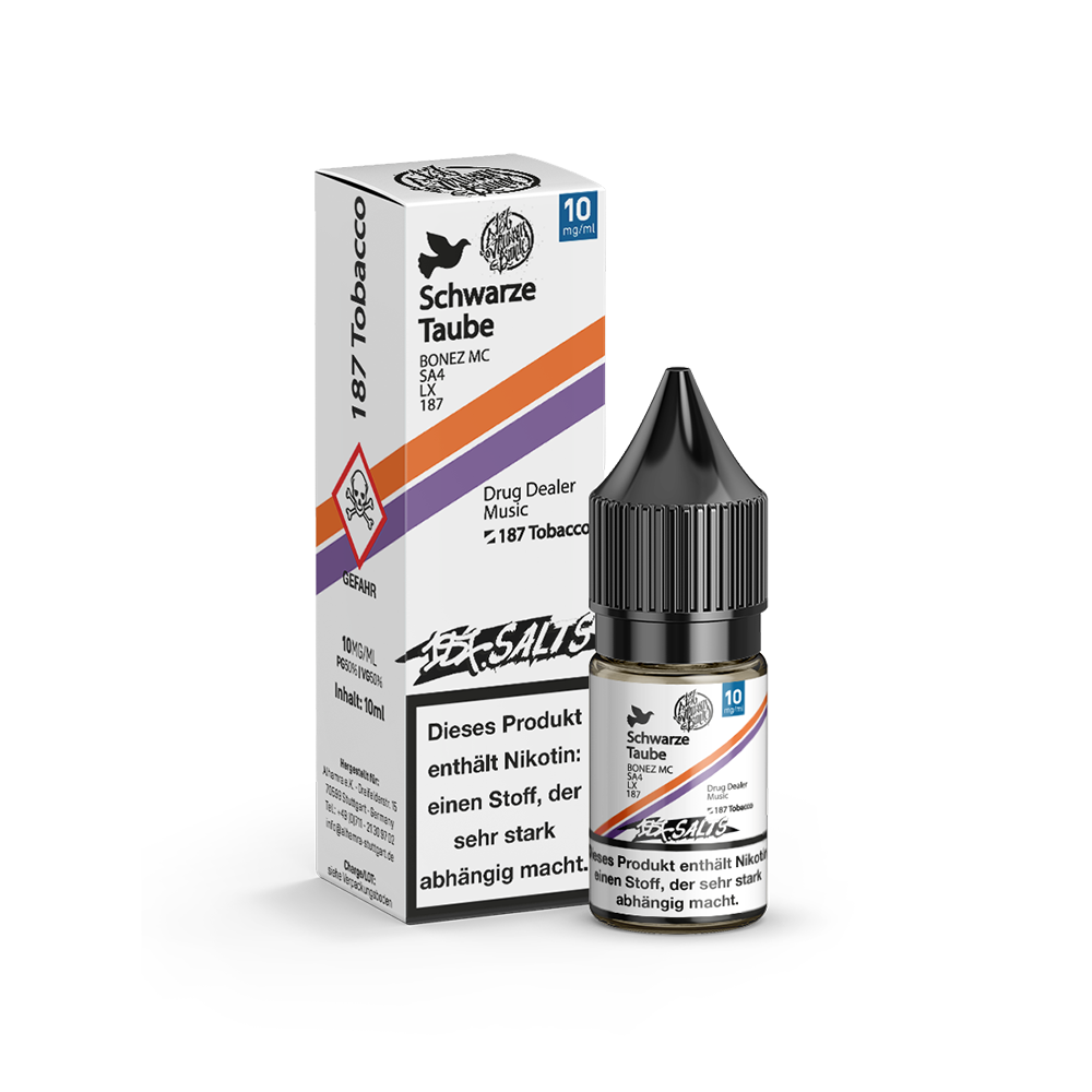 187 Strassenbande Nikotinsalz - Schwarze Taube - 10ml Liquid 10mg