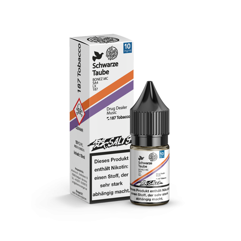 187 Strassenbande Nikotinsalz - Schwarze Taube - 10ml Liquid 10mg