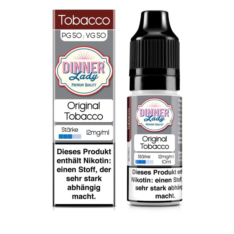 Dinner Lady Liquid - Original Tobacco - 50/50 10ml