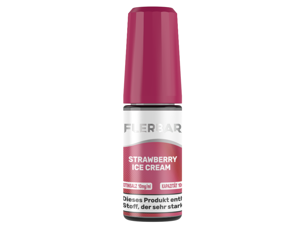 Flerbar Nikotinsalz Liquid 10ml Strawberry Ice Cream 10mg