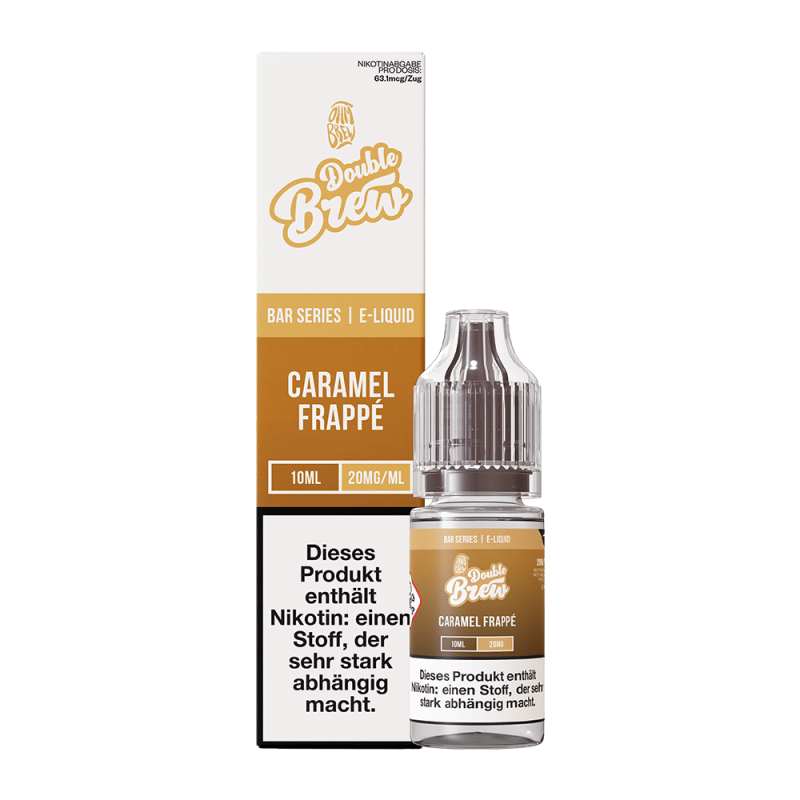 Double Brew Nikotinsalz - Caramel Frappe - 10ml Liquid 20mg