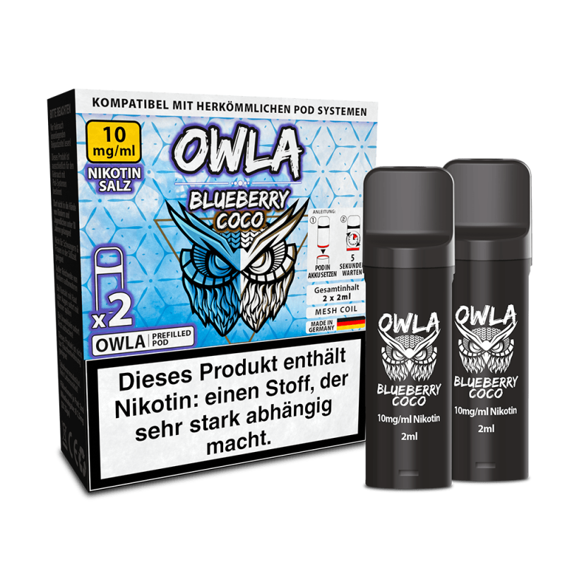 2x OWLA Einweg Pod - Blueberry Coco