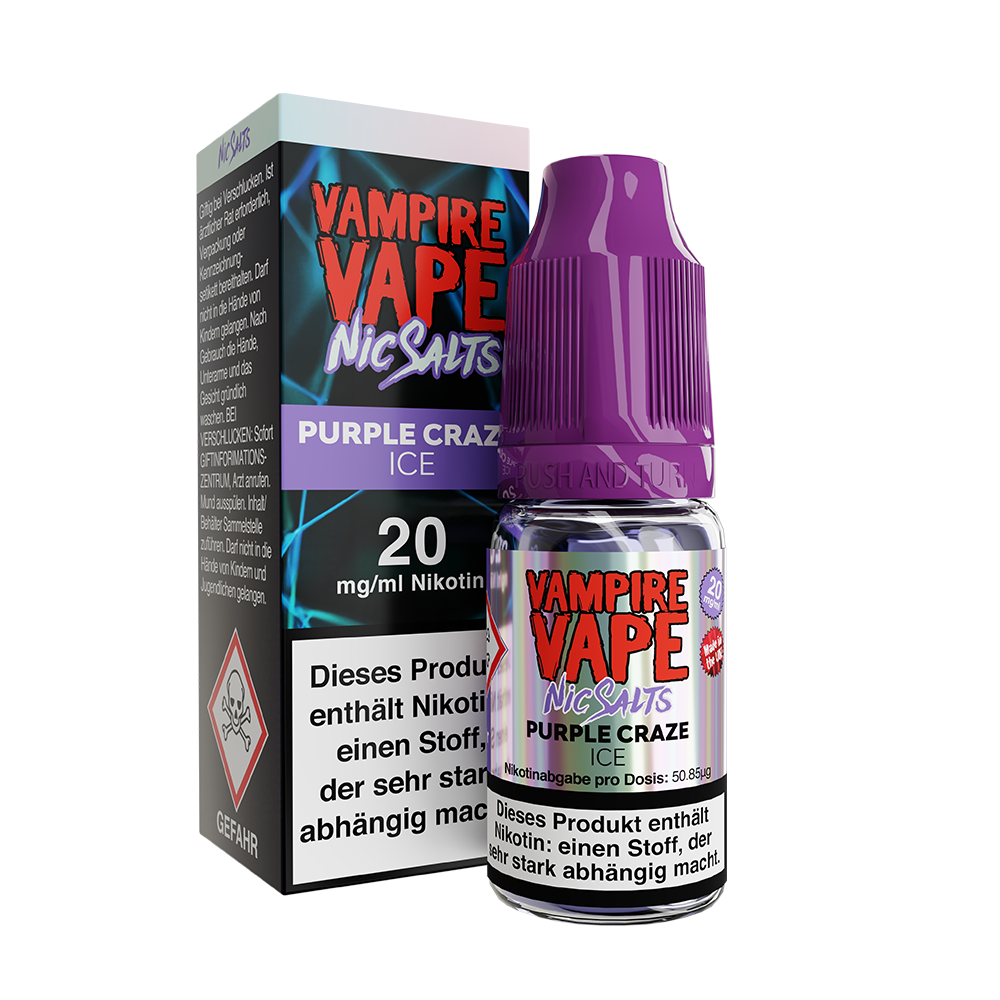 Vampire Vape Nikotinsalz - Purple Craze Ice - Liquid 20mg 10ml