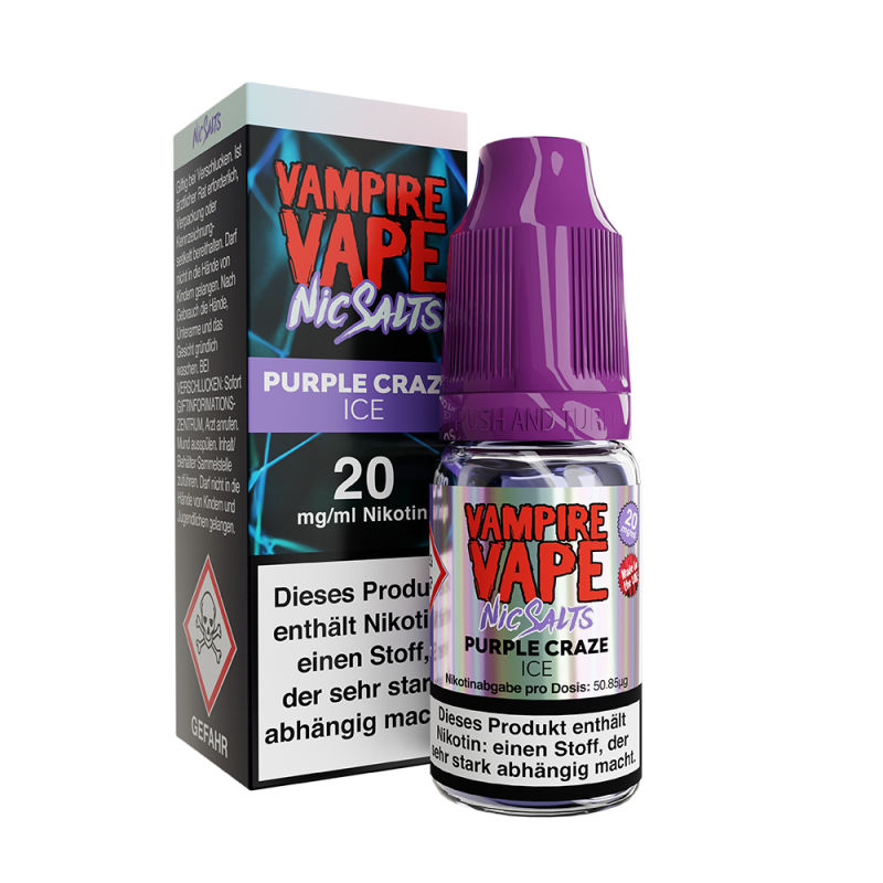 Vampire Vape Nikotinsalz - Purple Craze Ice - Liquid 20mg 10ml